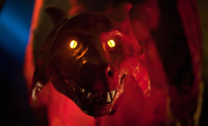 A red dragon